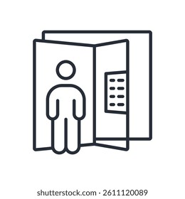 elevator icon collection .design style with background