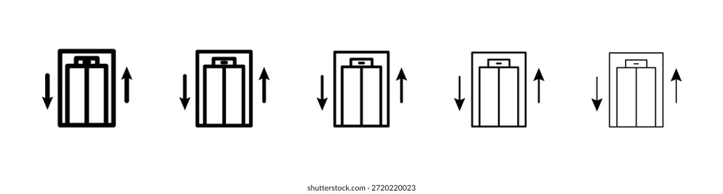 Diseño de icono de ascensor, logotipo, App, interfaz de usuario. Ilustración vectorial, EPS