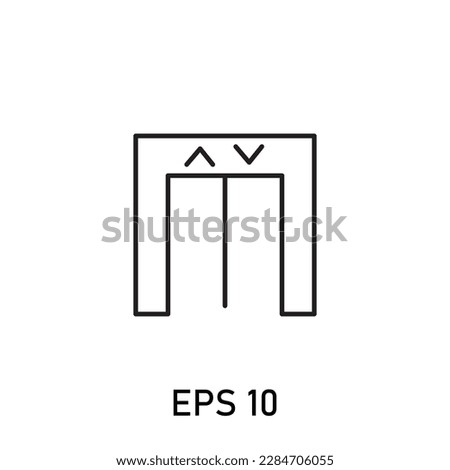 Elevator icon editable stroke 10