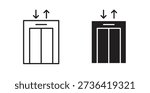 Elevator icon element for design projects