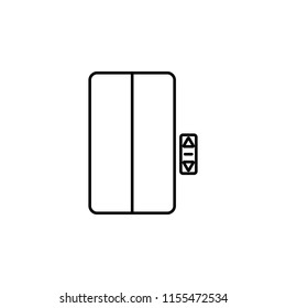elevator icon. Element of hotel icon for mobile concept and web apps. Thin line elevator icon can be used for web and mobile