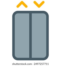 Icono de ascensor con estilo plano