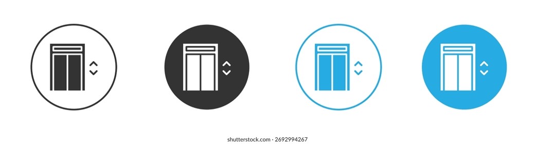 Aufzugssymbol. Entwurfsvorlage für Grafiksymbol