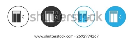 Elevator icon. Graphic icon design template