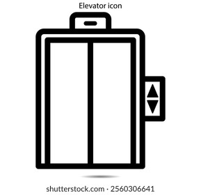 Elevator icon illustration graphic on background
