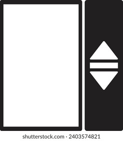 Aufzug Symbol einzeln auf weißem Hintergrund. Vektorgrafik