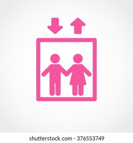 Elevator Icon Isolated on White Background