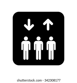 Elevator icon or lift icon . Vector illustration