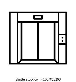 Elevator icon. Line vector. Isolate on white background.
