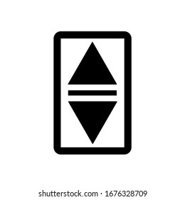 Elevator icon, logo isolated on white background