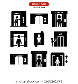 elevator icon or logo isolated sign symbol vector illustration - Collection of high quality black style vector icons
