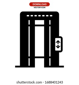 elevator icon or logo isolated sign symbol vector illustration - high quality black style vector icons
