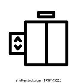 elevator icon or logo isolated sign symbol vector illustration - high quality black style vector icons
