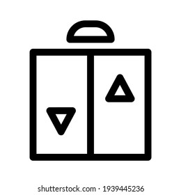 elevator icon or logo isolated sign symbol vector illustration - high quality black style vector icons
