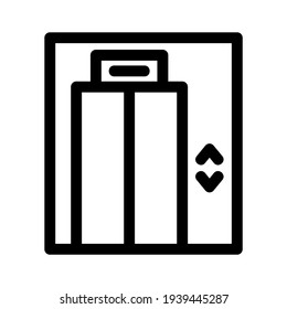 elevator icon or logo isolated sign symbol vector illustration - high quality black style vector icons
