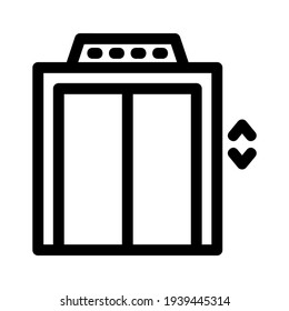 elevator icon or logo isolated sign symbol vector illustration - high quality black style vector icons
