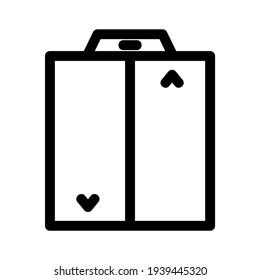 elevator icon or logo isolated sign symbol vector illustration - high quality black style vector icons
