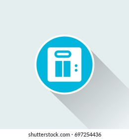 elevator icon with long shadow