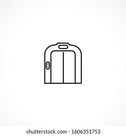 elevator icon on white background. elevator icon on white background. elevator icon on white background. 
