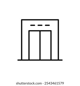 Ícone do elevador Vetor de contorno para interface do usuário da Web
