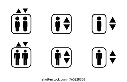Elevator icon set