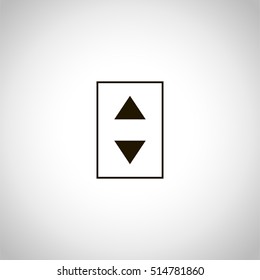 elevator icon. sign design