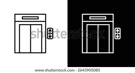 Elevator icon symbol concept for graphic design, Website, UI. EPS