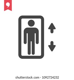 elevator icon vector