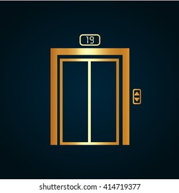 Elevator icon vector