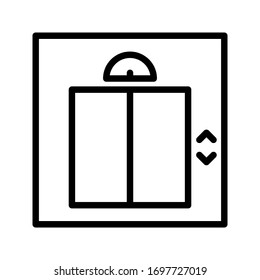 elevator icon vector for any purposes on white background