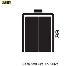 elevator, icon, vector illustration eps10