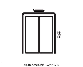 elevator, icon, vector illustration eps10