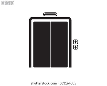elevator, icon, vector illustration eps10