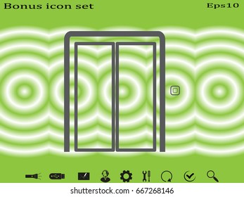 elevator, icon, vector illustration eps10