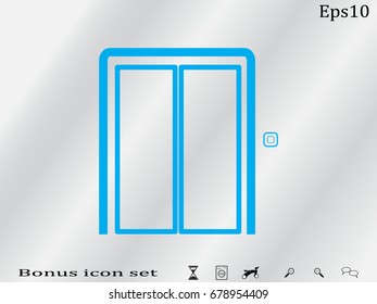 elevator, icon, vector illustration eps10