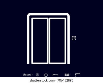 elevator, icon, vector illustration eps10