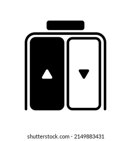 icono de ascensor ilustración vector ascensor diseño de logotipo mínimo