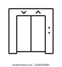 elevator icon vector illustration logo design