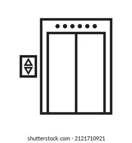 elevator icon vector illustration symbol