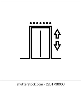 elevator icon vector illustration symbol