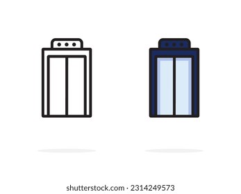 Elevator icon vector isolated on white background. for app web logo banner poster icon - Vector