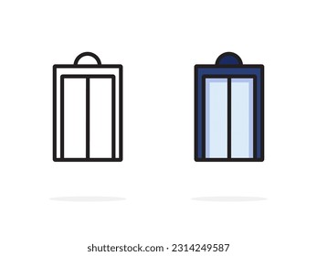 Elevator icon vector isolated on white background. for app web logo banner poster icon - Vector