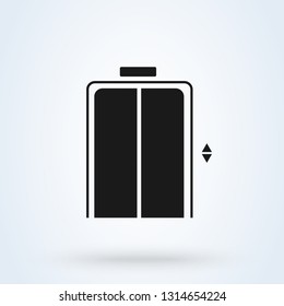 elevator icon vector logo template symbol illustration