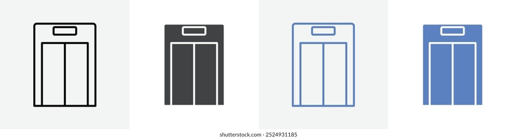 ícone do elevador vetor definir uso para web