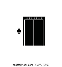 símbolo del símbolo del vector del elevador aislado