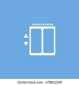 elevator icon. vector sign symbol on white background