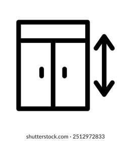 Elevator Icon Vector Symbol Design Illustration