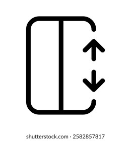 Elevator Icon Vector Symbol Design Illustration