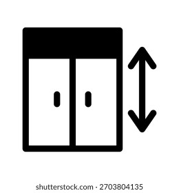 Ilustración de diseño de símbolo de Vector de icono de ascensor