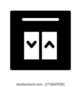 Ilustração de design de símbolo de vetor de ícone de elevador